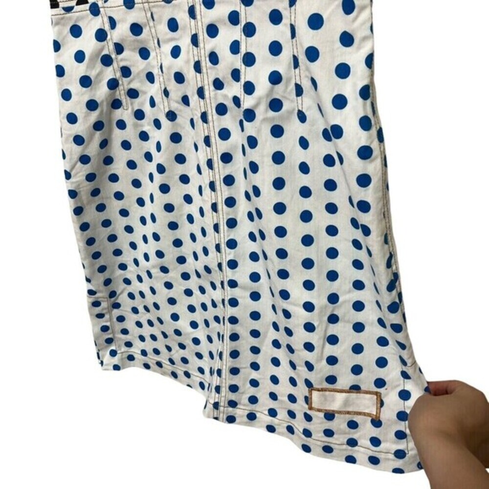 J.W. Anderson Polka Dot Denim Dress Women’s‎ Size 4 Multicolor A-Line Shift - Picture 12 of 13